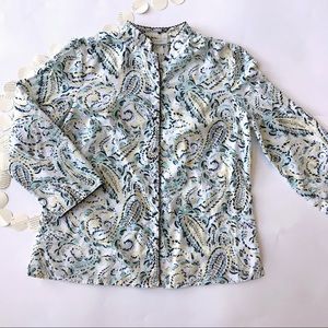 Casual Long Sleeve Tunic Blouse with Unique Buttons